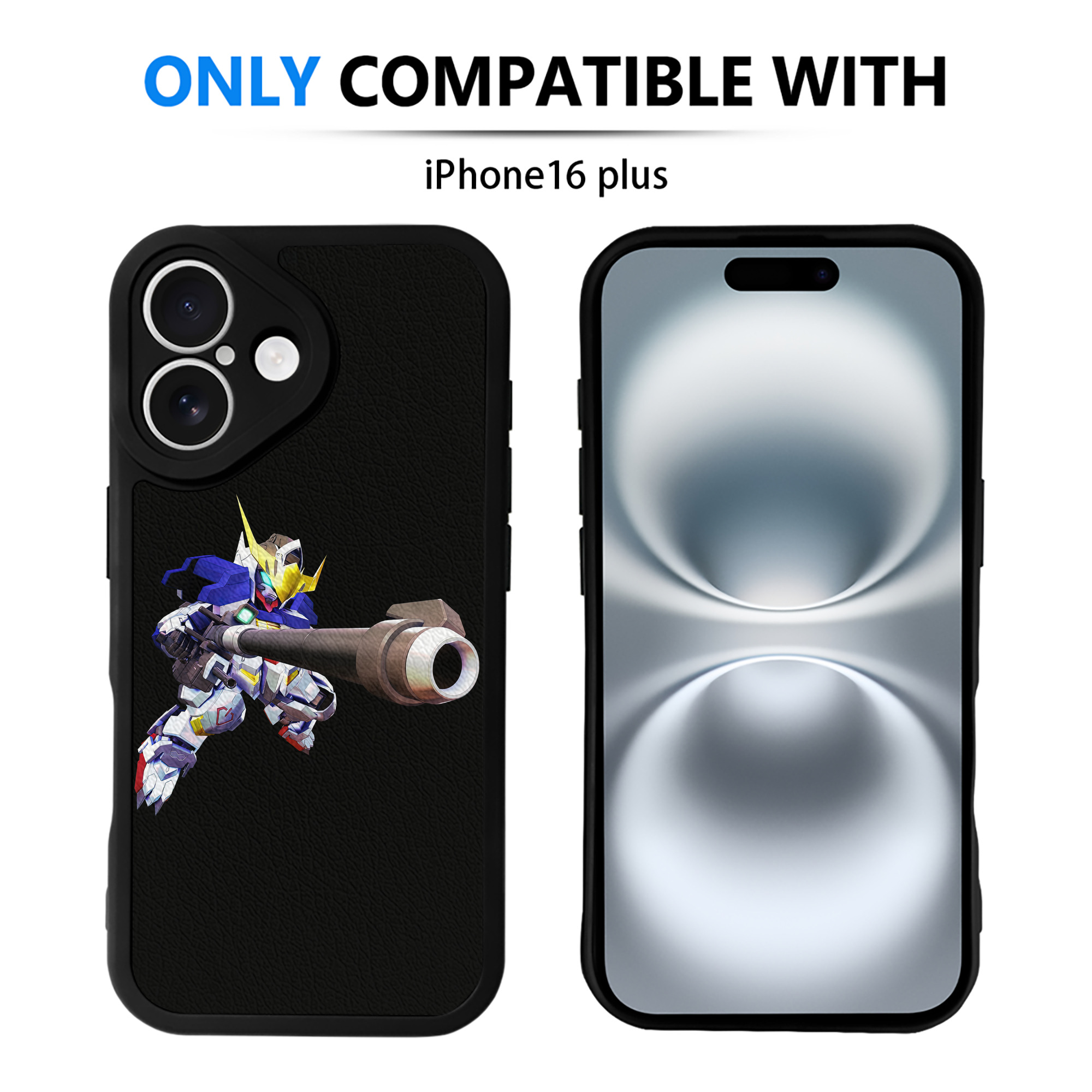 （画像用） 機動戦士ガンダム Mobile Suit Gundam 【iPhone 16シリーズ対応】シリコンスマホケース（レザー調） 材質：シリコン